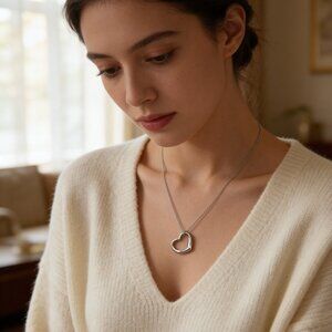 Tiffany Open Heart Necklace